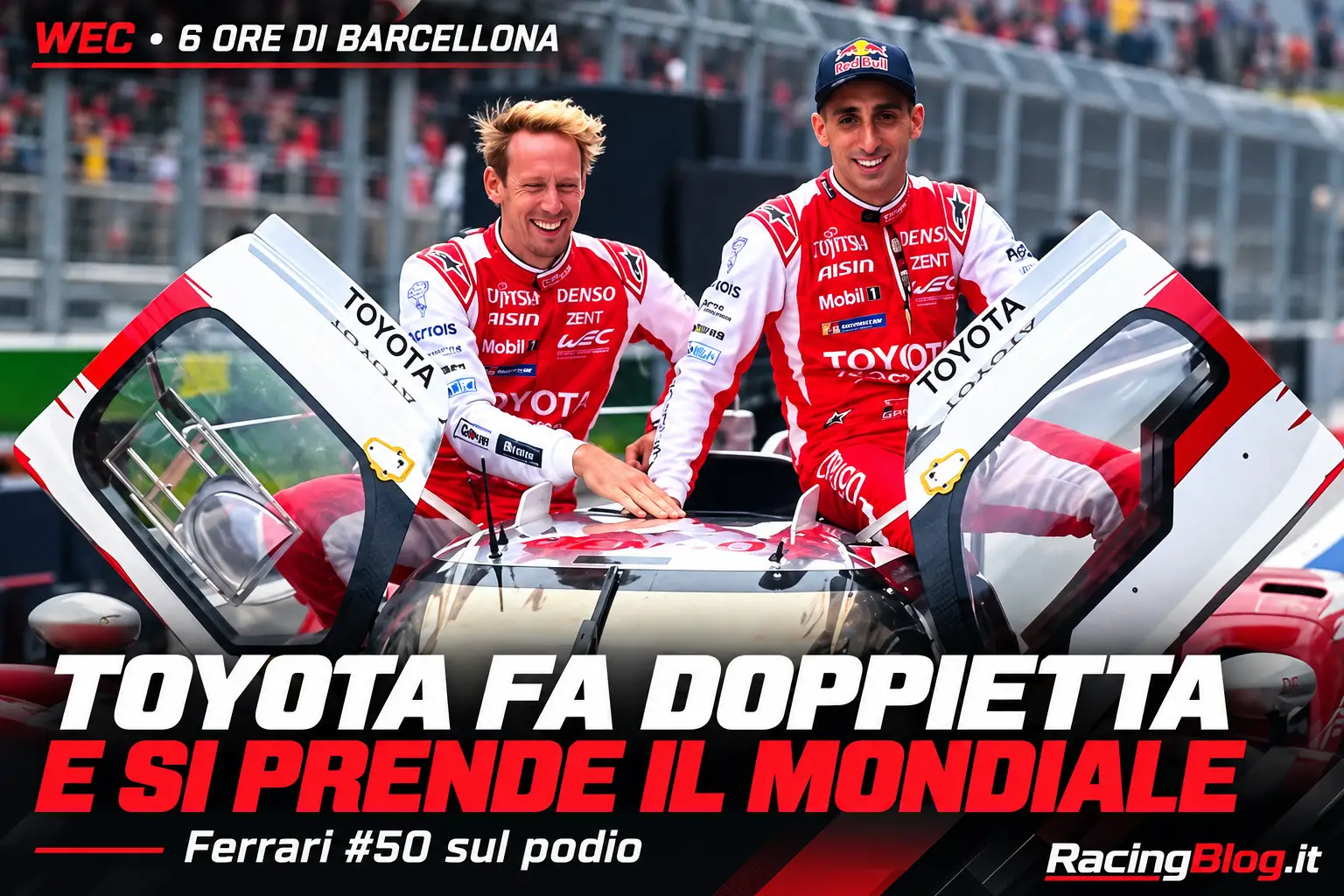 WEC, Toyota fa doppietta a Barcellona e conquista il Mondiale Costruttori. Ferrari #50 terza
