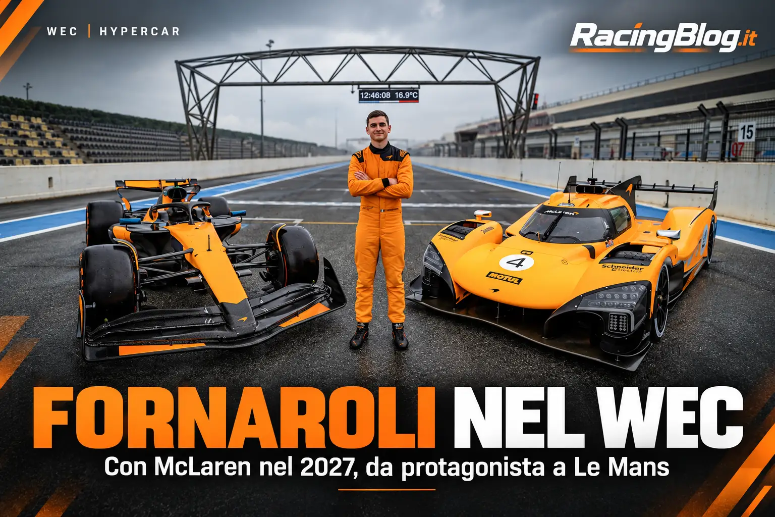 Fornaroli torna a correre: con McLaren nel WEC 2027, mantenendo il ruolo in Formula 1